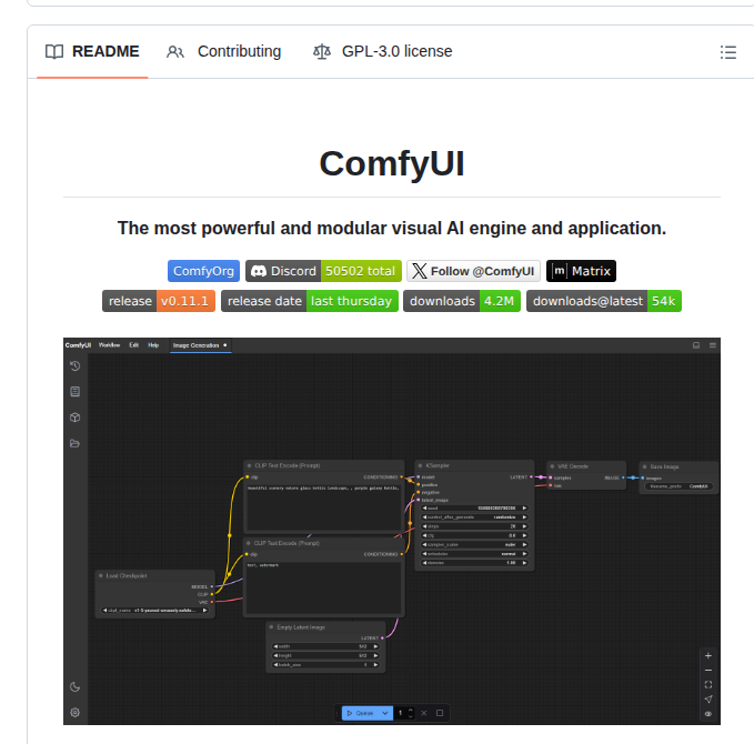 Comfy Org Comfyui screenshot