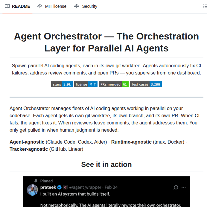 Composiohq Agent Orchestrator screenshot
