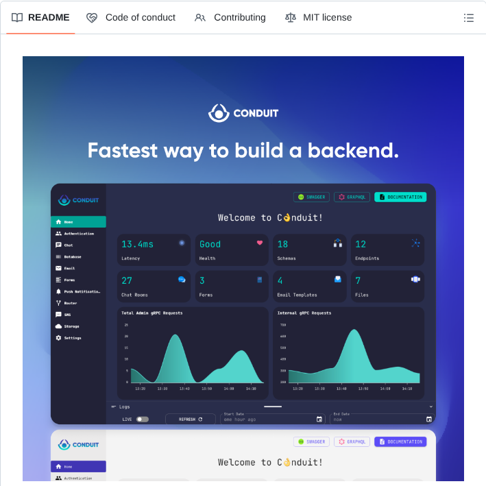 Conduitplatform Conduit screenshot