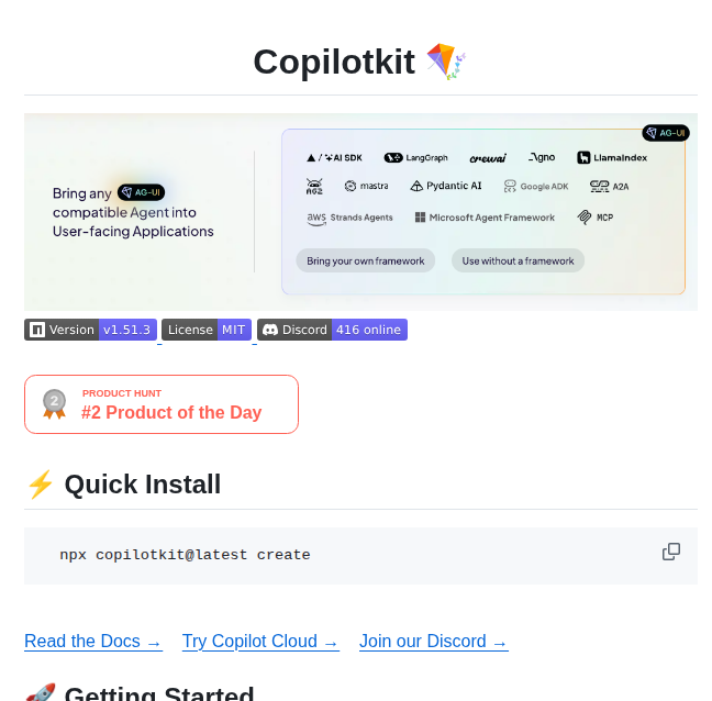 Copilotkit Copilotkit screenshot