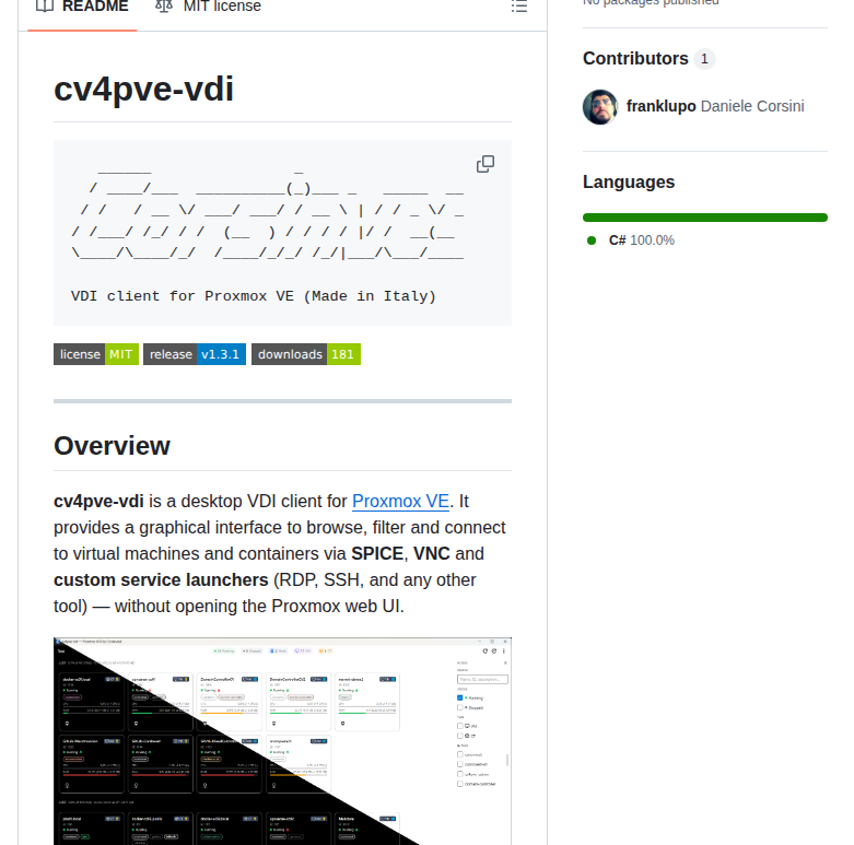Corsinvest Cv4pve Vdi screenshot