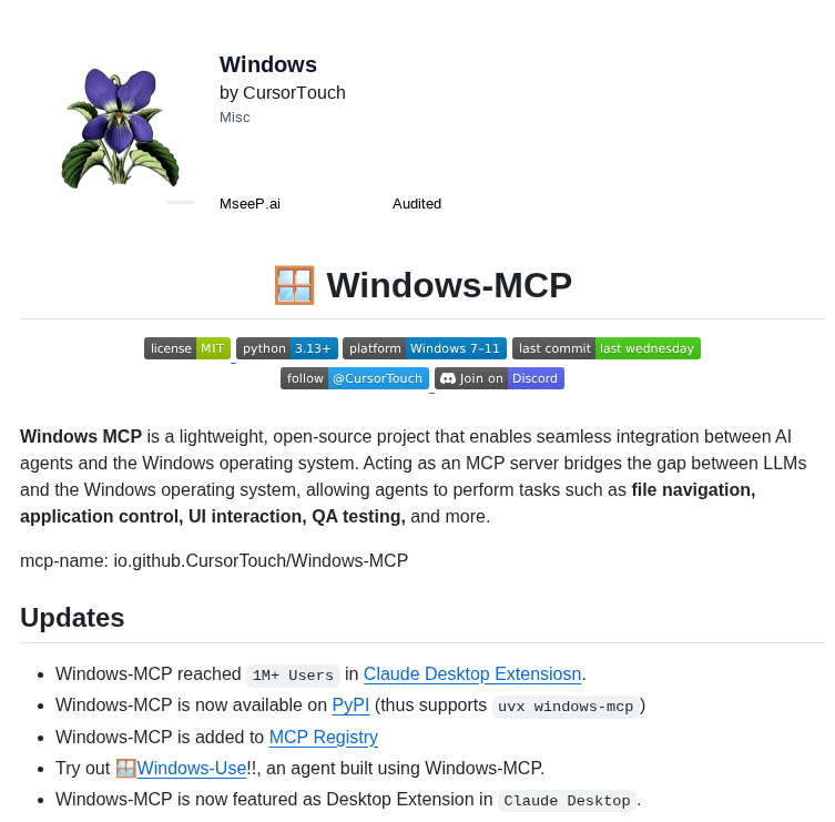 Cursortouch Windows Mcp screenshot