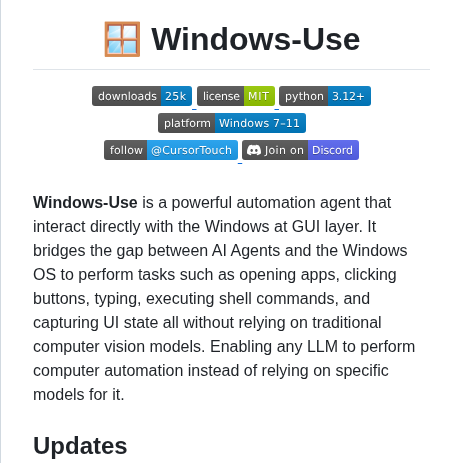 Cursortouch Windows Use screenshot