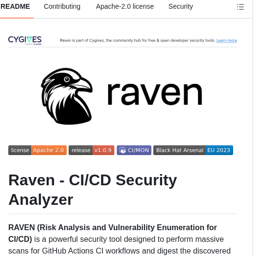 Cycodelabs Raven screenshot