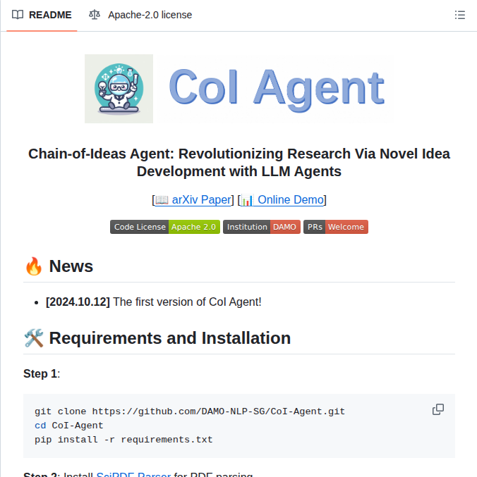 Damo Nlp Sg Coi Agent screenshot