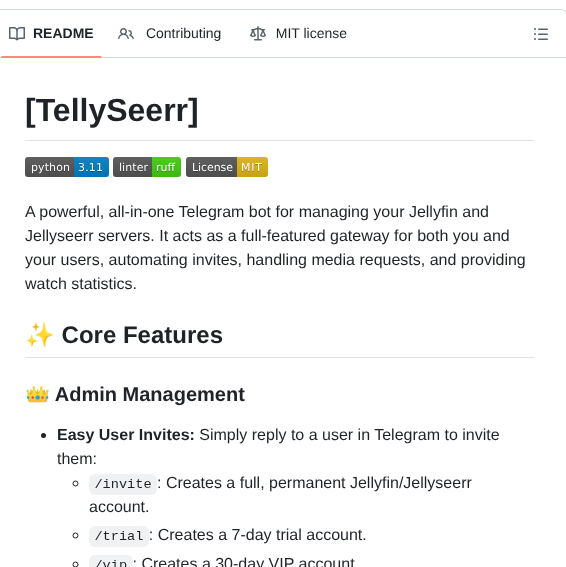 Destroyer 32 Tellyseerr screenshot