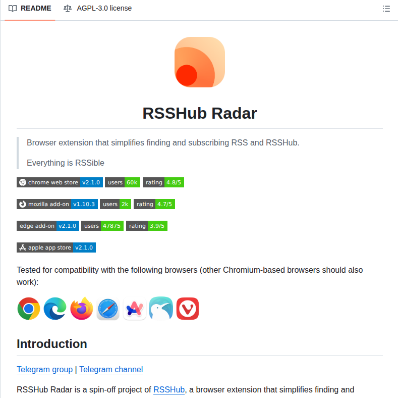 Diygod Rsshub Radar screenshot