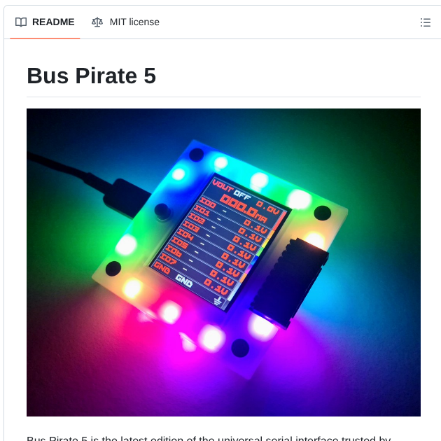 Dangerousprototypes Buspirate5 Hardware screenshot
