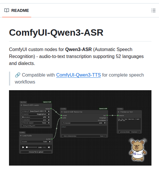 Darioft Comfyui Qwen3 Asr screenshot