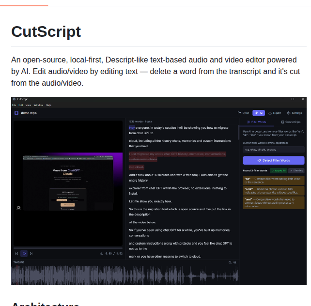 Dataants Ai Cutscript screenshot