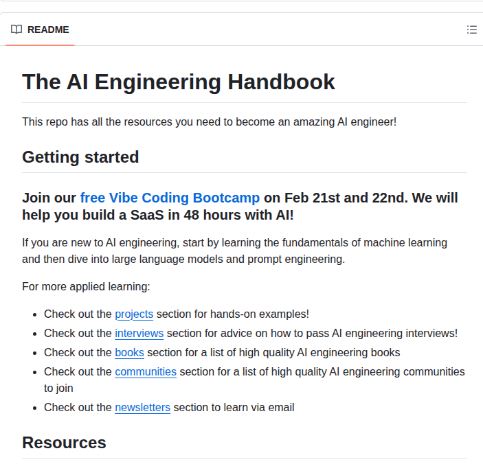 Dataexpert Io Ai Engineer Handbook screenshot