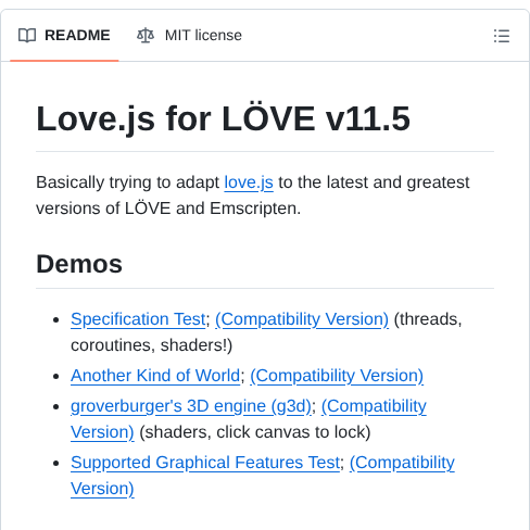 Davidobot Love.js screenshot