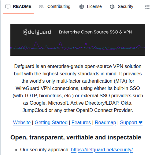 Defguard Defguard screenshot