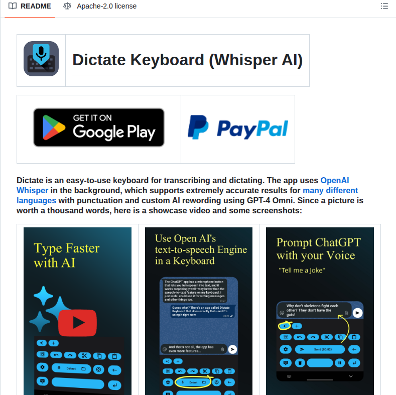 Devemperor Dictate screenshot