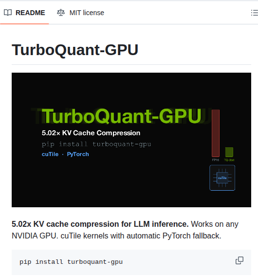 Devtechjr Turboquant Gpu screenshot