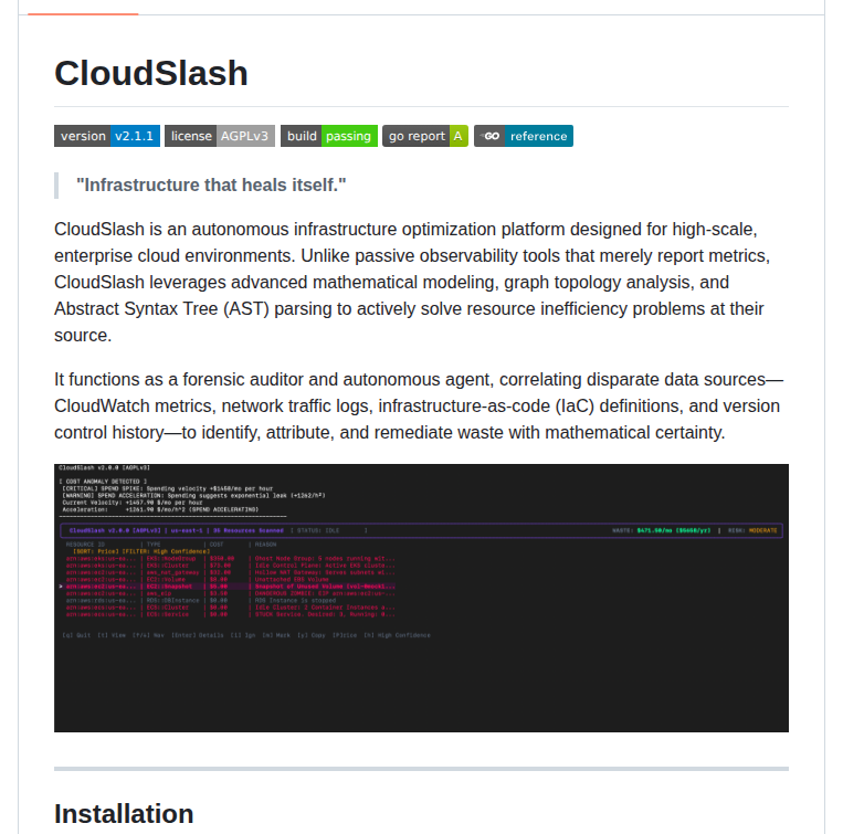 Devi Muna Cloudslash screenshot