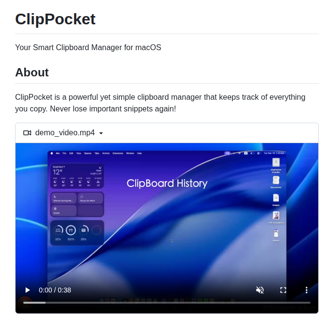 Dhahd Clippocket screenshot