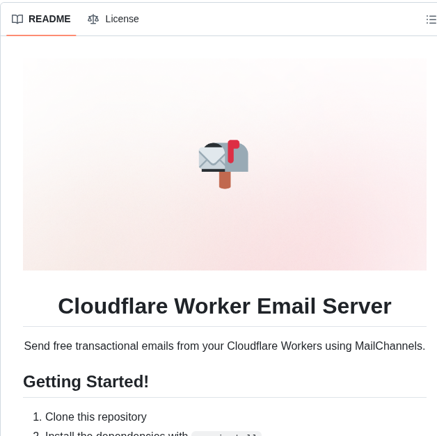 Dhravya Cloudflare Email screenshot