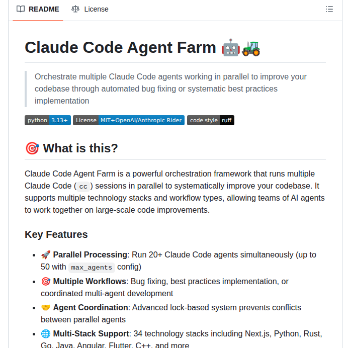 Dicklesworthstone Claude_code_agent_farm screenshot