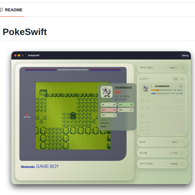 Dimillian Pokeswift screenshot