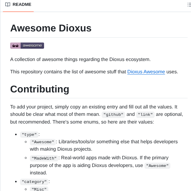 Dioxuslabs Awesome Dioxus screenshot