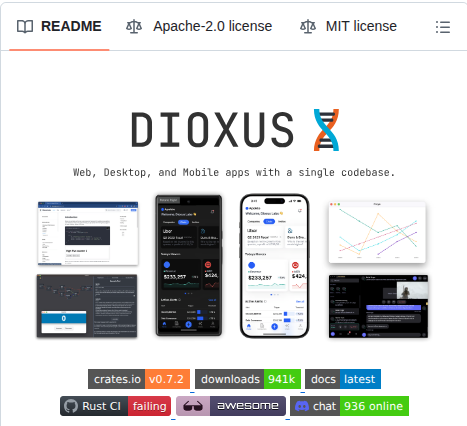 Dioxuslabs Dioxus screenshot