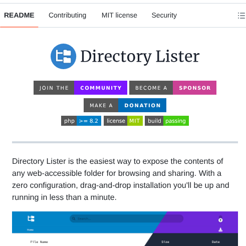 Directorylister Directorylister screenshot