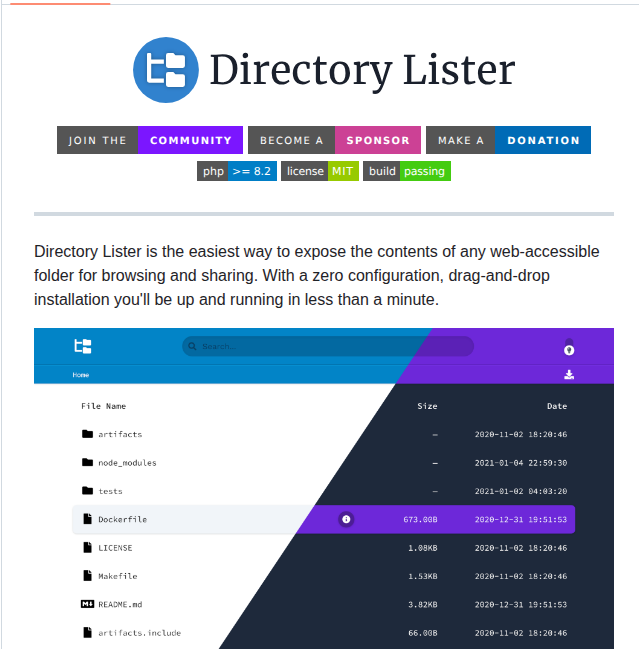 Directorylister Directorylister screenshot