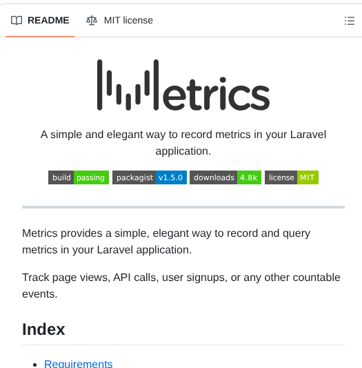 Directorytree Metrics screenshot