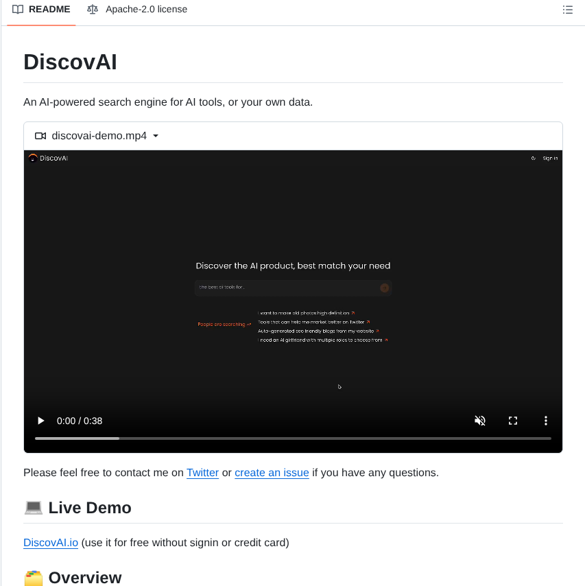 Discovai Discovai Search screenshot