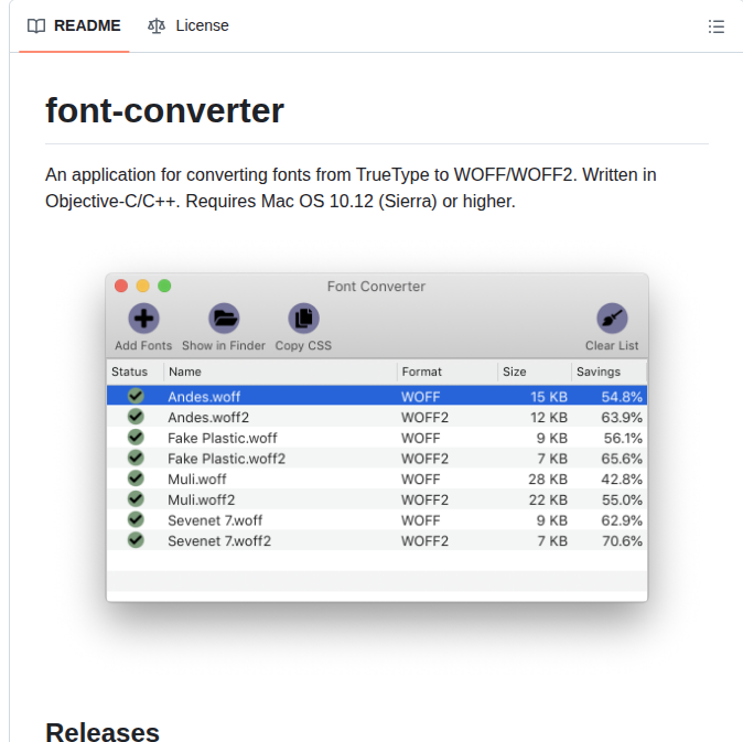 Diskyeth Font Converter screenshot