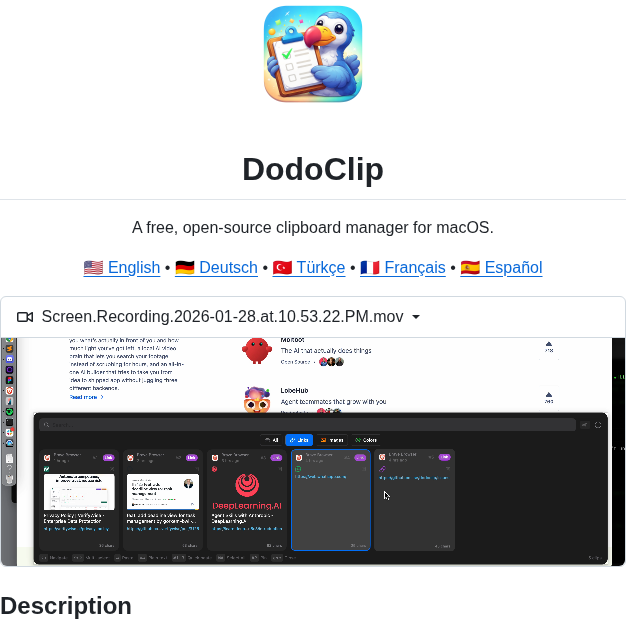 Dodoapps Dodoclip screenshot