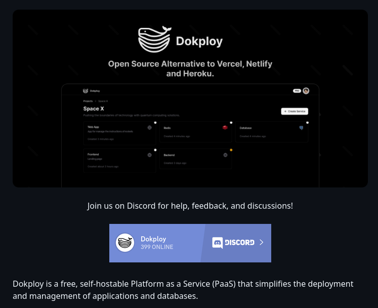 Dokploy Dokploy screenshot