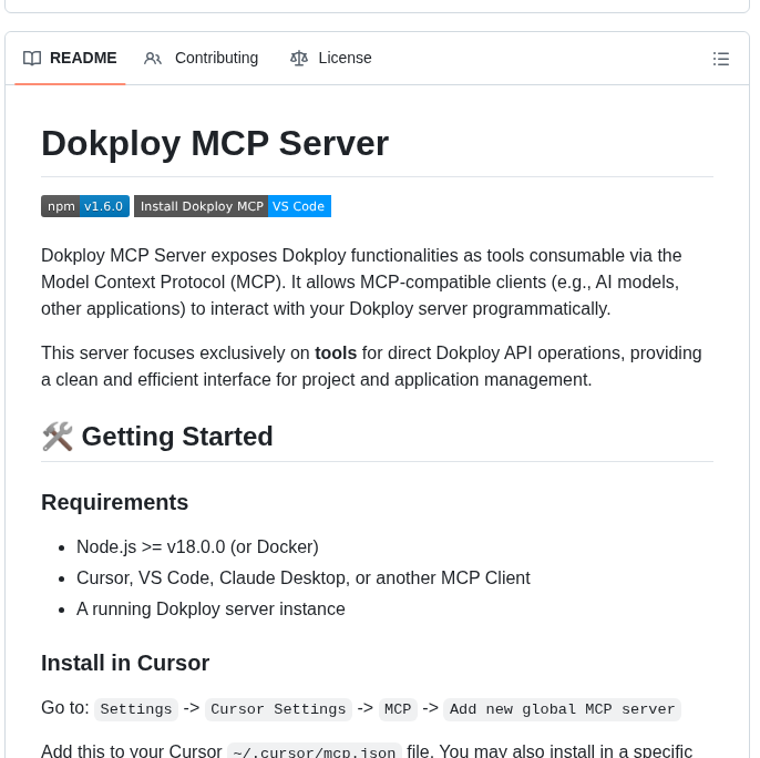 Dokploy Mcp screenshot