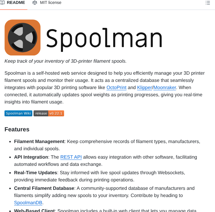 Donkie Spoolman screenshot