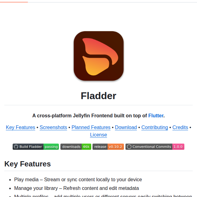 Donutware Fladder screenshot