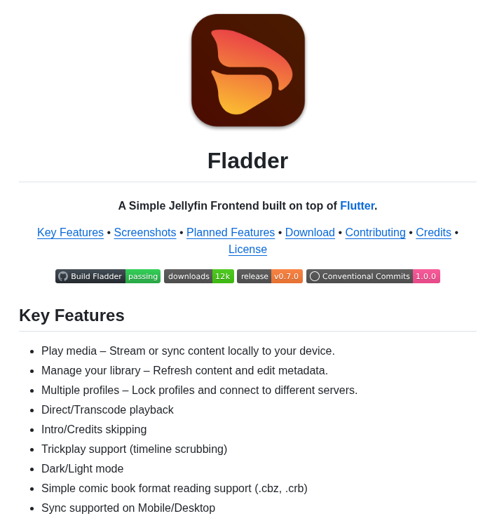 Donutware Fladder screenshot