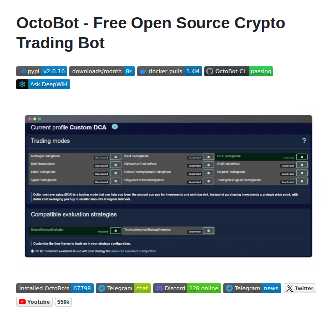 Drakkar Software Octobot screenshot