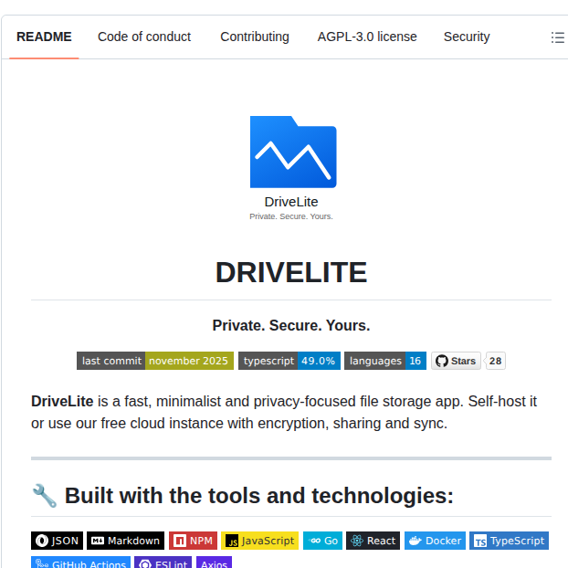 Drivelite Drivelite screenshot