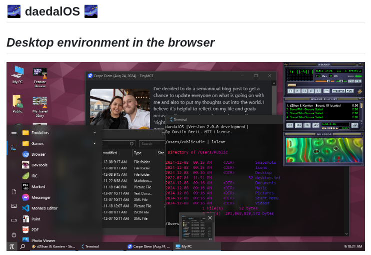 Dustinbrett Daedalos screenshot