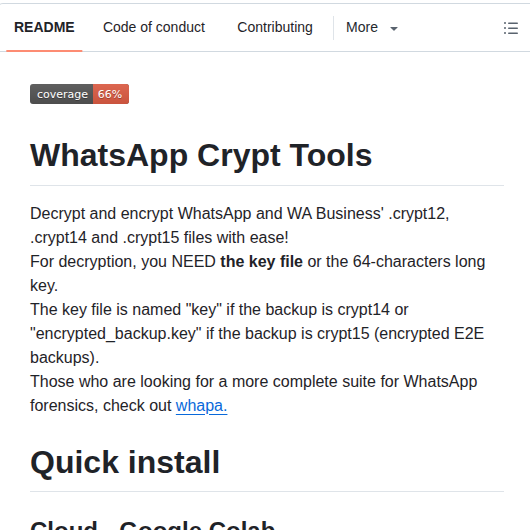 Eldavoo Wa Crypt Tools screenshot