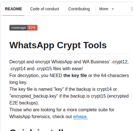 Eldavoo Wa Crypt Tools screenshot