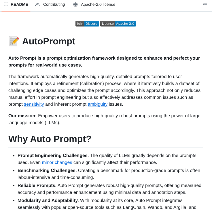 Eladlev Autoprompt screenshot