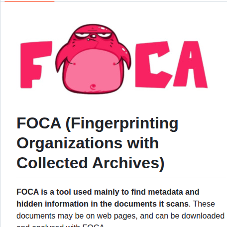 Elevenpaths Foca screenshot