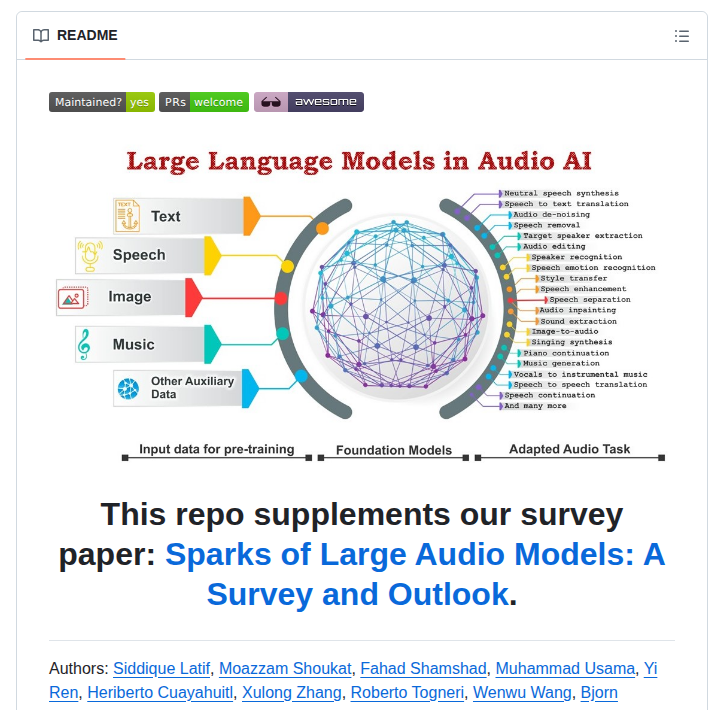 Emulationai Awesome Large Audio Models screenshot