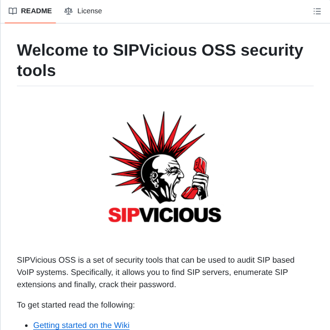 Enablesecurity Sipvicious screenshot