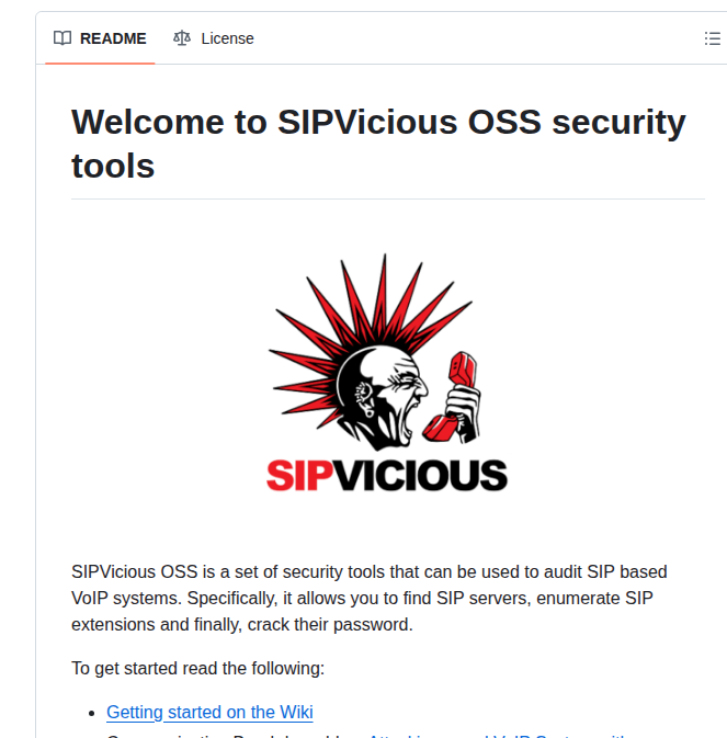 Enablesecurity Sipvicious screenshot