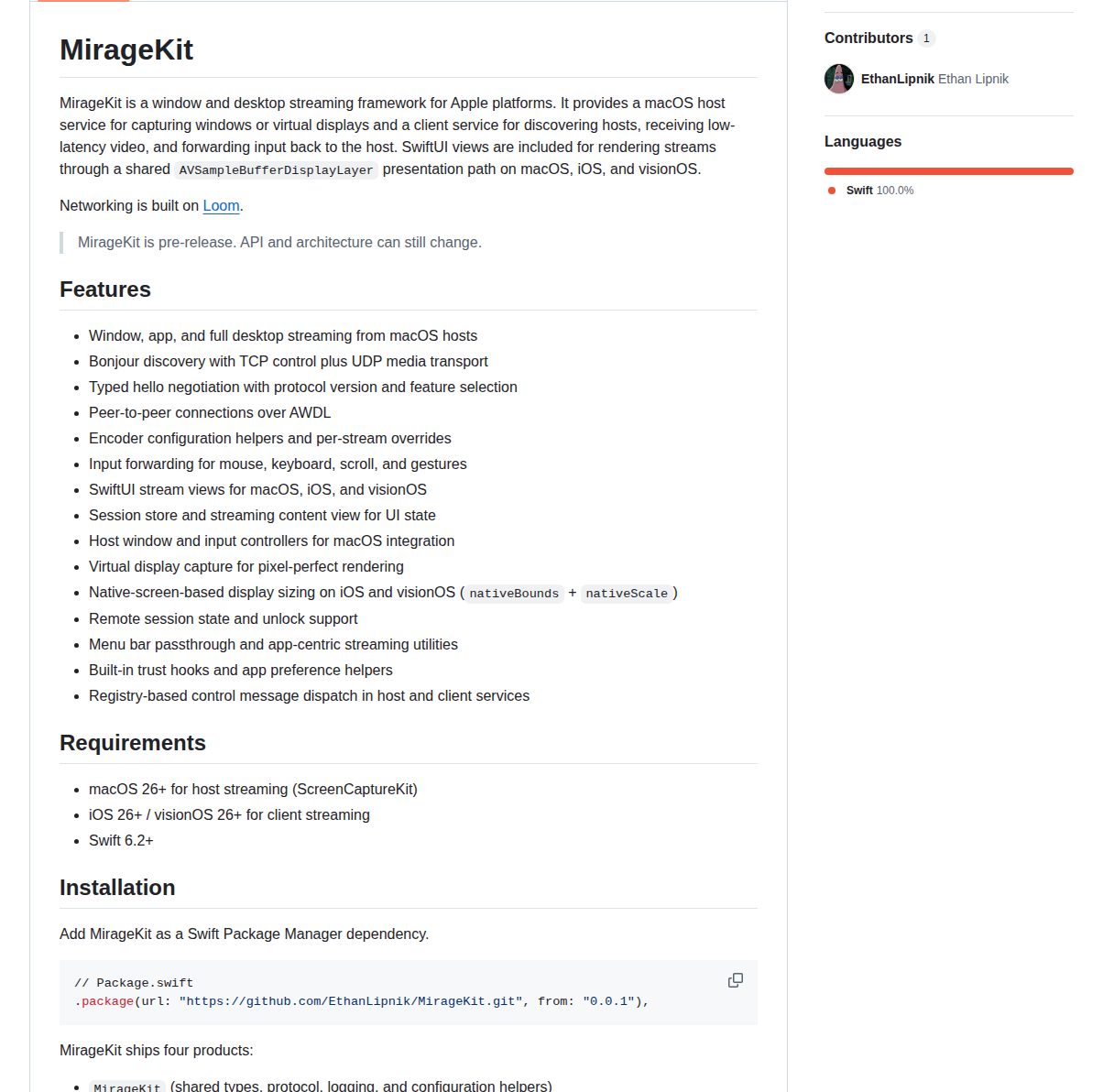 Ethanlipnik Miragekit screenshot