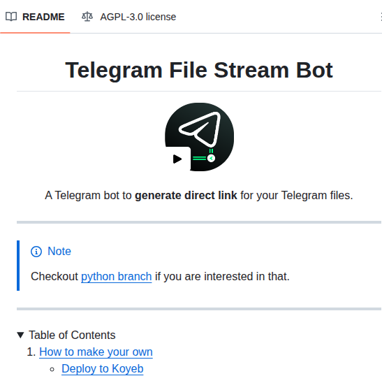 Everythingsuckz Tg Filestreambot screenshot