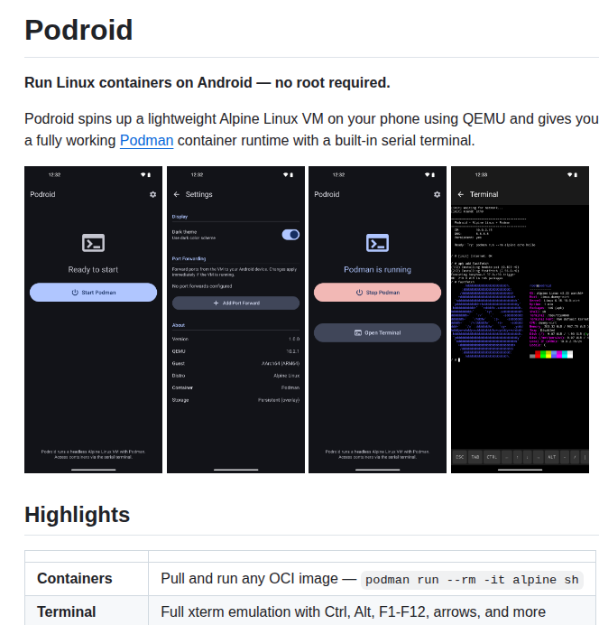Extv Podroid screenshot
